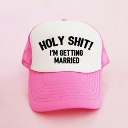 "Holy Shit" Φούξια Bachelorette Καπέλο Νύφης