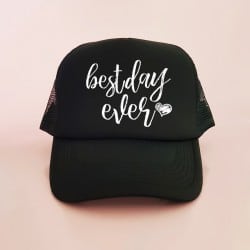 "Best Day Ever" Μαύρο bachelorette jockey καπέλο