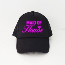 "Diamond Maid of Honor" Μαύρο jockey καπέλο για την κουμπάρα