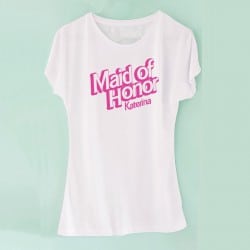 "Barbie Maid of Honor" Bachelorette Tshirt για την κουμπάρα