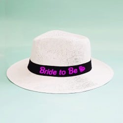 "Barbie" Panama bridal hat