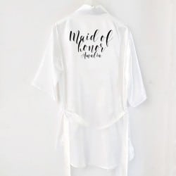 "Maid of honor" Satin robe for the maid of honor