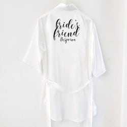 "Team Bride" Satin robe for the friends