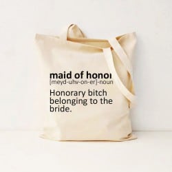 The Maid of Honor Bachelorette Canvas Bag