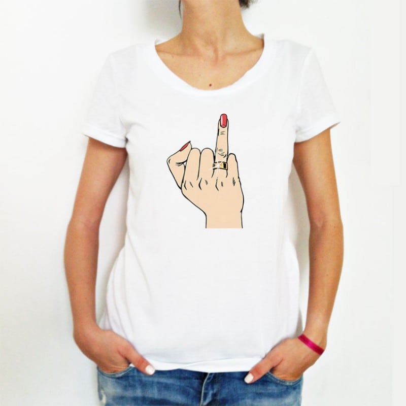 "The Finger" Tshirt για τη Νύφη