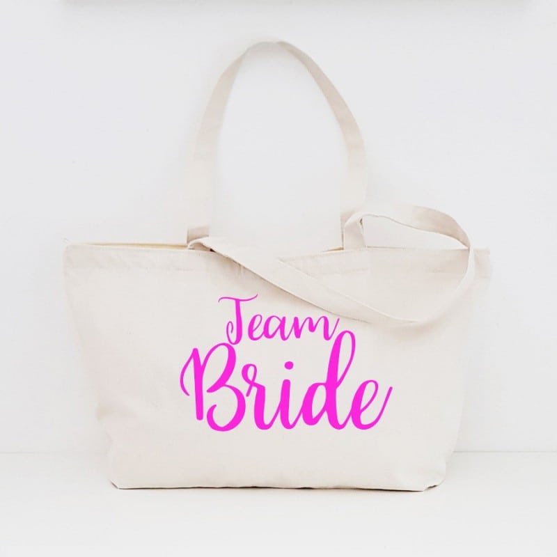 "Team Bride" Friends' zipper bag