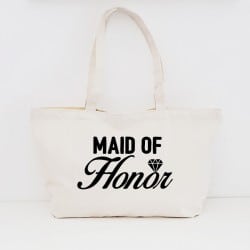 "Diamond" Maid of honor's zipper bag