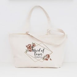 "Diamond Floral" Τσάντα κουμπάρας με φερμουάρ