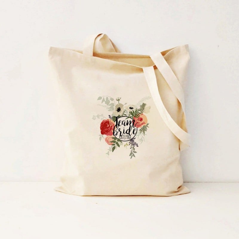 "Round Floral" Bachelorette τσάντα για τις φίλες
