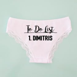 "To do list" Bridal lace...