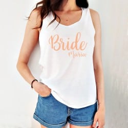 "Bride Just Love" white...