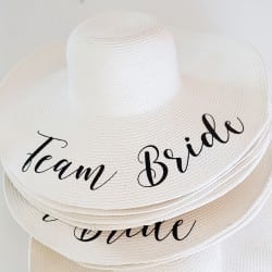 "Team Bride Still" floppy hat