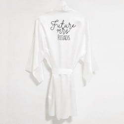 "Future Mrs" Satin bridal robe