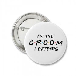 "Friends Groom" Groom's Pin