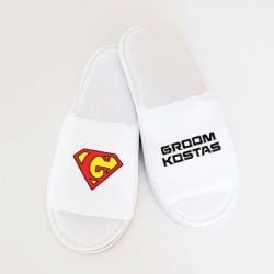"Superman" Groom's Slippers