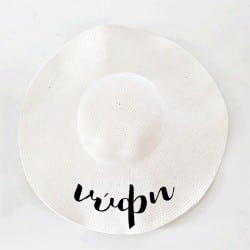 "Bride Thirsty" floppy hat