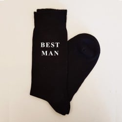 "Hat Best Man" Best man socks