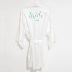 landlady cargo Technology Bride Still" Satin bridal robe