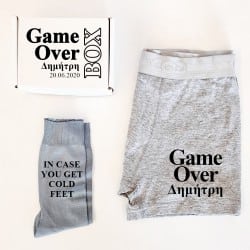 "Game Over Suit Up" Groom box