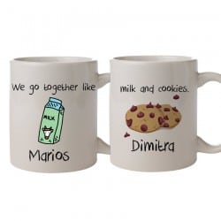Milk & Cookies Coffee Mug Set
