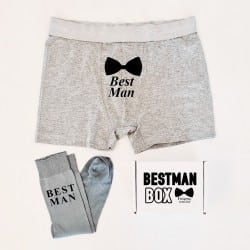 "Bowtie Suit Up" Best man box