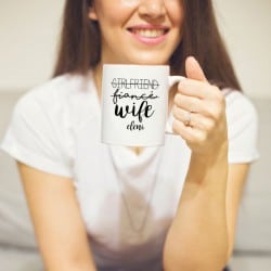 "Girlfriend-Wife" mug