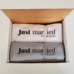 "Just Married" Towel Box Set