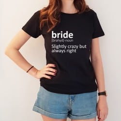 "Dictionary" bridal tshirt