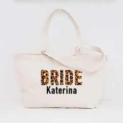 "Wild Bride" Bridal zipper bag