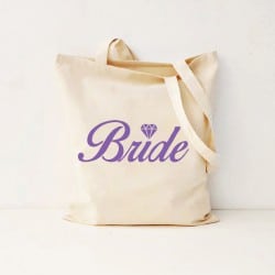 "Diamond" Bridal Canvas bag