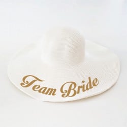 "Team Bride Motion" floppy hat