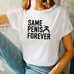 "Same Penis" white...