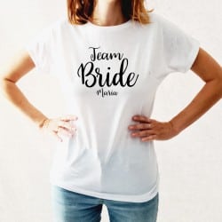 "Team Bride Justlove" White...