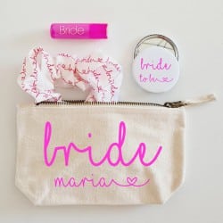 "Simple Heart Bag" Bridal Set
