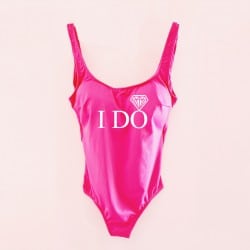 "I Do" bridal swimsuit