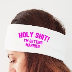 "Holy Shit" bridal headband