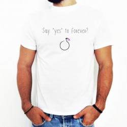 "Say yes to forever"  λευκό...