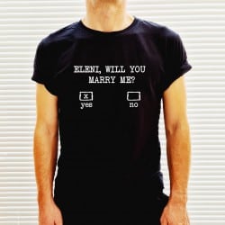 "Yes or No" μαύρο tshirt...