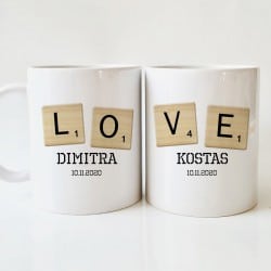 "Love Game" Coffee Mug Set