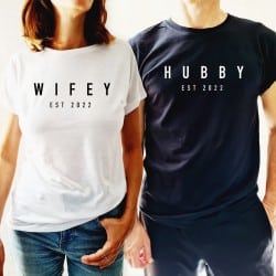 "Wifey-Hubby Simple" Set of...