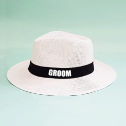 "Groom Loading" Panama hat