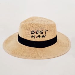 "Friends Best Man" Panama hat