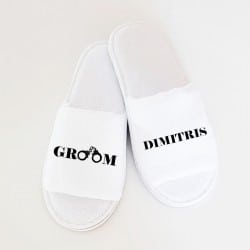 "Handcuffs Groom" Slippers