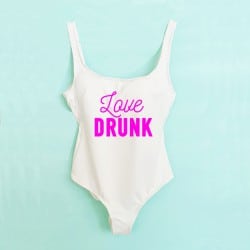"Love Drunk" bridal swimsuit