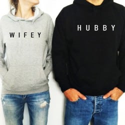 "Wifey Hubby" Set Hoodies