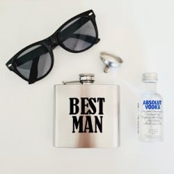 "Bernard Best Man" Flask