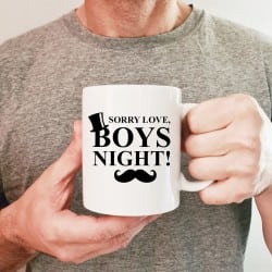 "Boys Night" Bachelor mug