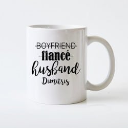 "Boyfriend-Husband" mug