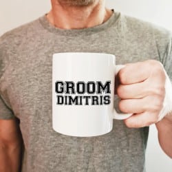 "Collegiate" Groom's mug