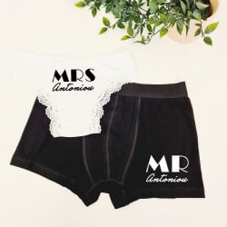 "Mr & Mrs" Underwear set...